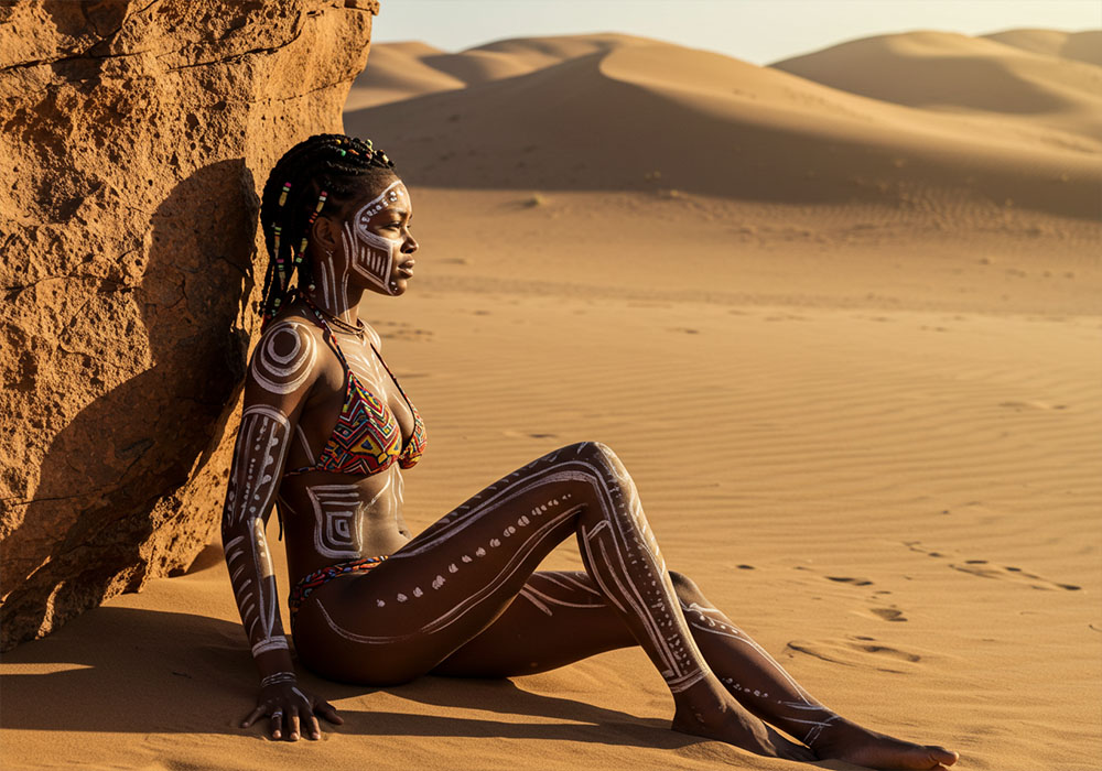 Digital gallery screen displaying user-uploaded images in a clean, modern layout